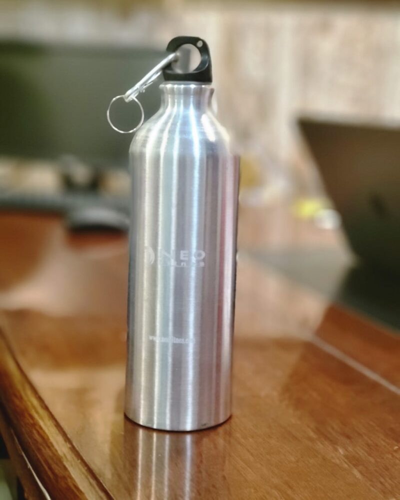 Gym Sipper Bottle | Silver | NEO Fitnes