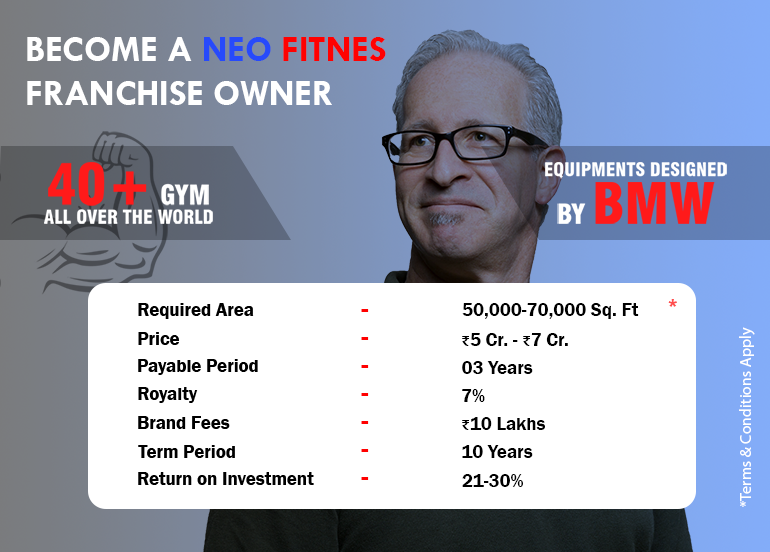 NEO Fitnes Gym Franchise Plan ( 5Cr to 7Cr)