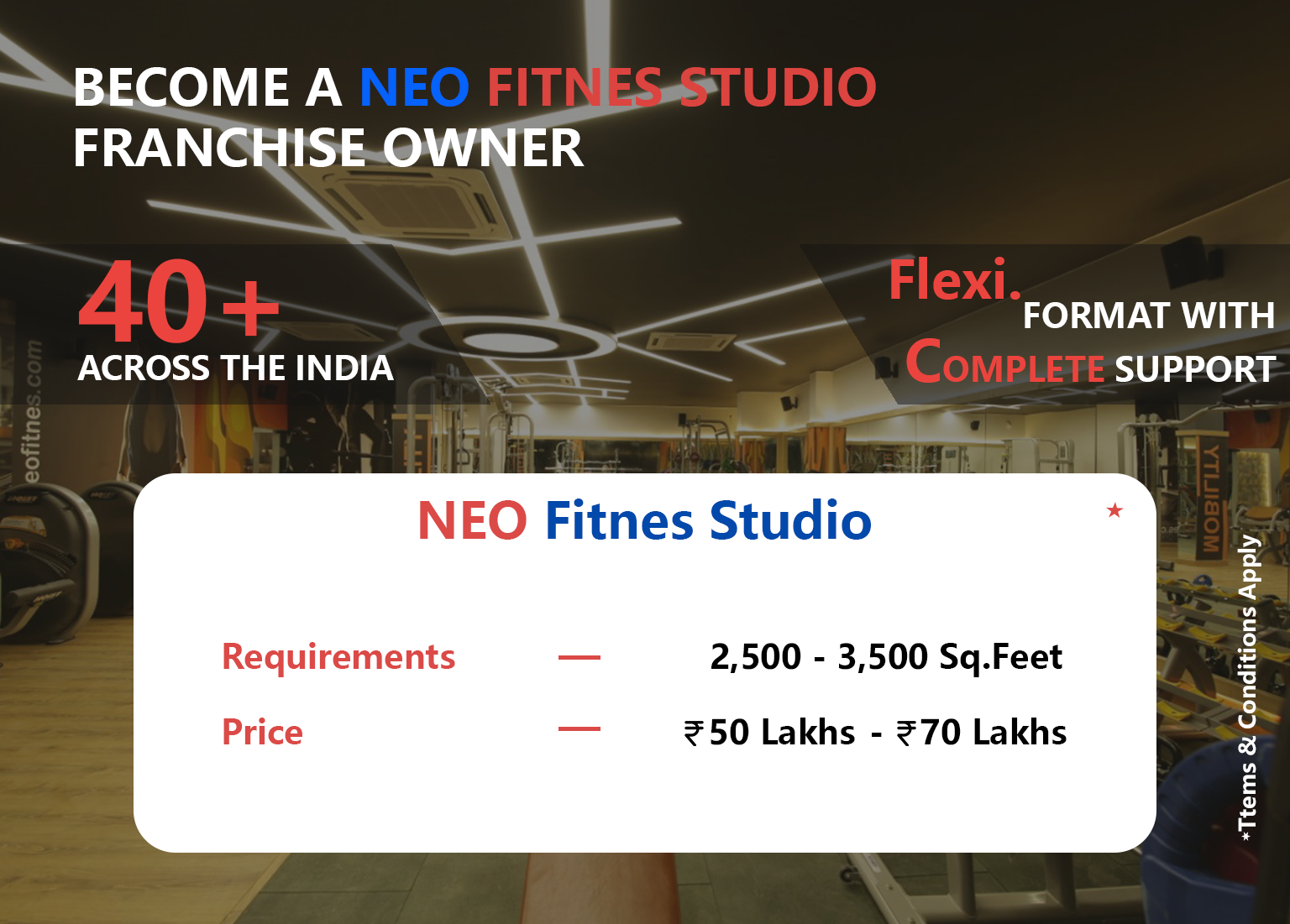 become a neofitnes studio franchise owner
